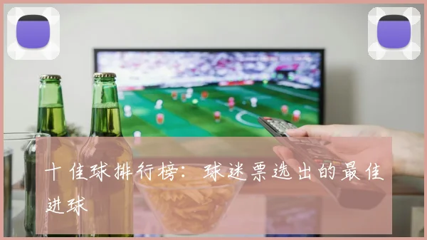十佳球排行榜:球迷票选出的最佳进球
